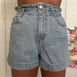 Denim High-Waisted Shorts